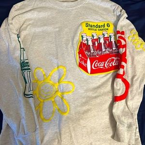 pacsun cocacola collab long sleeve shirt